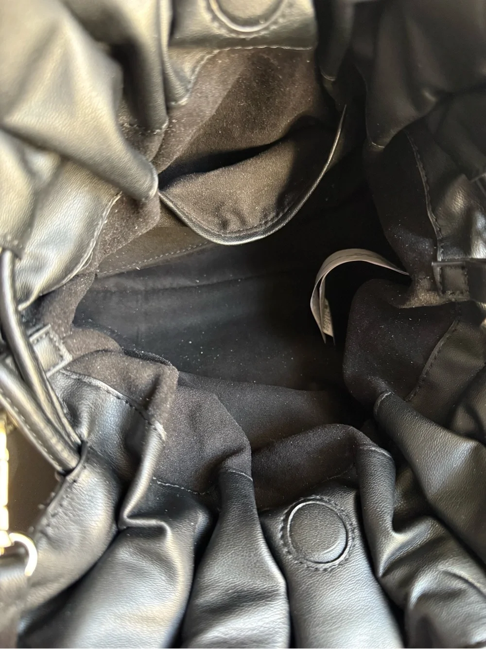 Zara Black Ruched Crossbody Bag